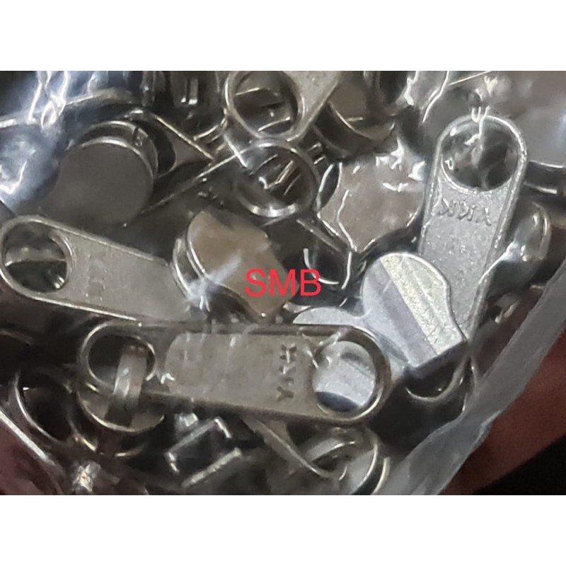Kepala ritsleting / resleting / zipper YKK no 3 c /FR DFL non lock u/ aksesoris dompet, tas 1PAK=100