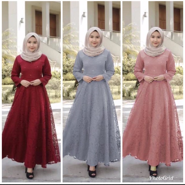 JC ZR Dress talita Guchika / Maxi Guchika / Maxi Wanita muslimah