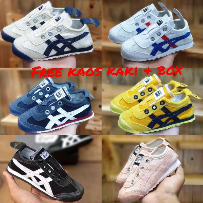 Sepatu Anak Slip On 0nitsuka / Sepatu Anak Cowok Cewek / Sepatu Sneaker Anak / Sepatu Anak Laki Laki Perempuan / Sepatu Anak Premium Import Quality