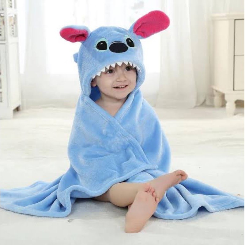 selimut Vallery Quincy kartun topi | baby blanket | hoodie blanket baby| selimut topi bayi karakter