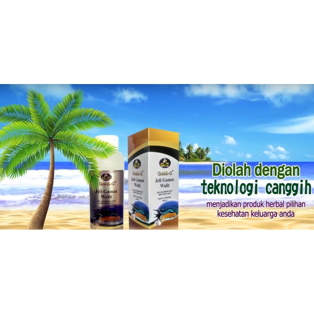 Jelly / Jeli Gamat Walit / Walet Gold G Sea Cucumber isi 500ml / 500 ml Asli / Original Premium