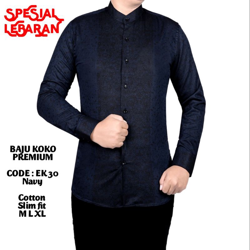 KEMEJA KOKO BAJU KOKO SLIM FIT MODERN ELEGAN CKK02