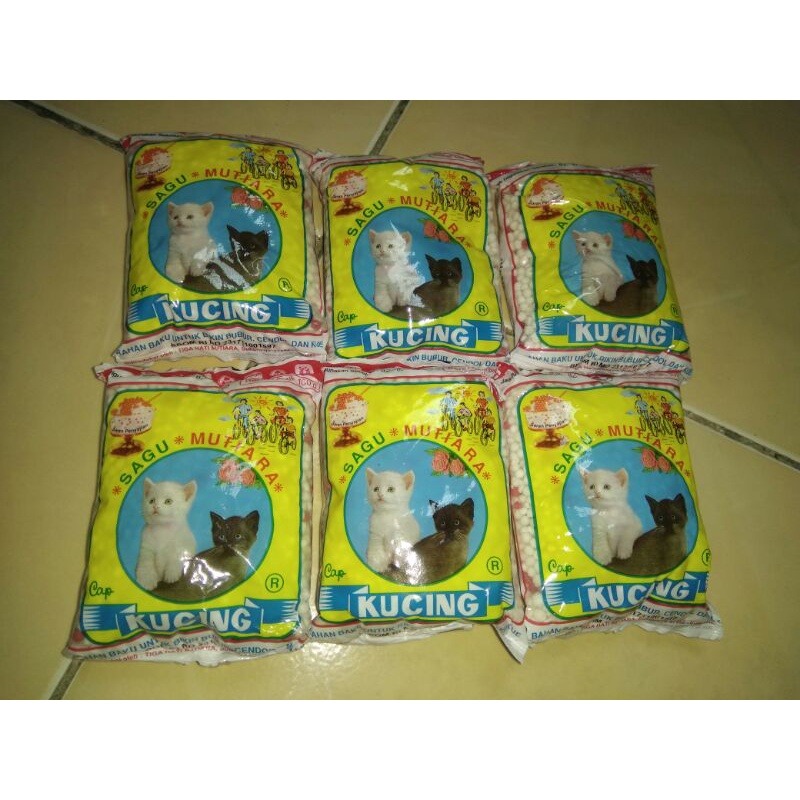 

sagu mutiara cap kucing 100 gram