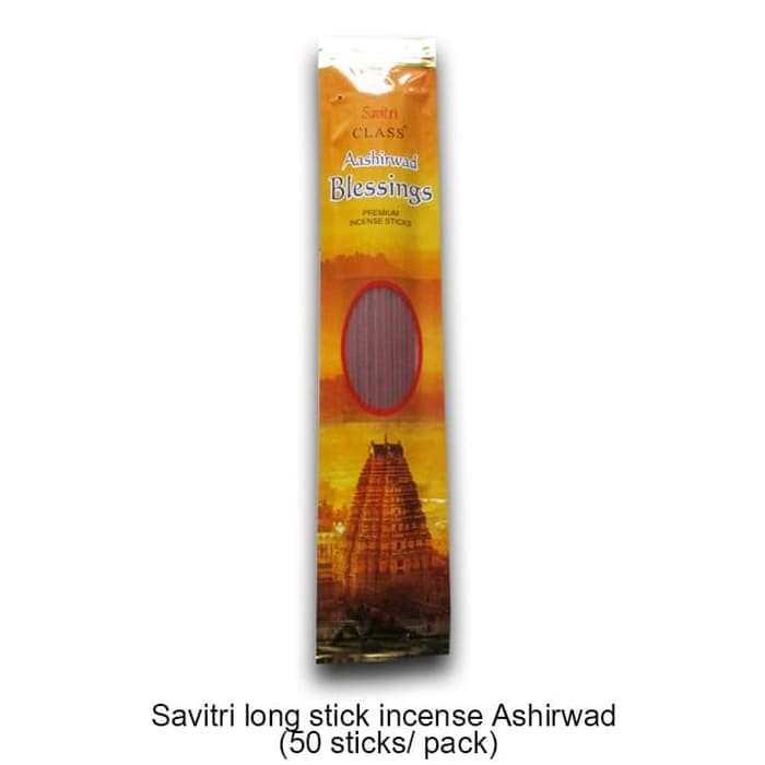 Dupa/Hio India Harum wangi Savitri Long Stick Incense 50 stick/Pack Ashirwad