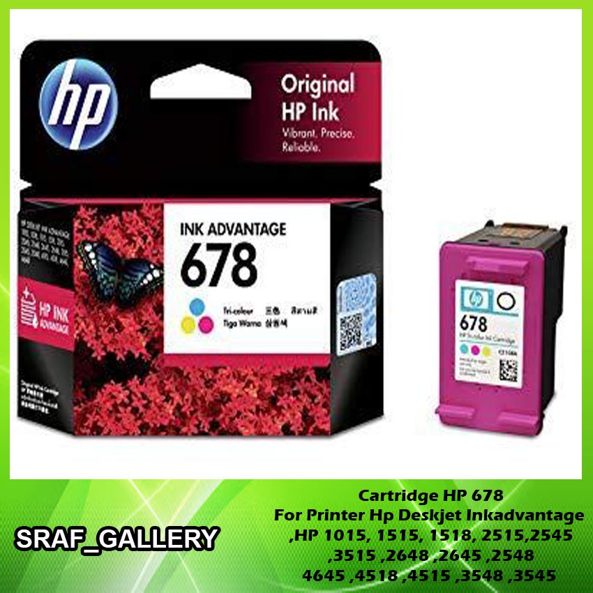 Cartridge HP 678 ORIGINAL COLOUR 1015, 1018, 1515, 1518, 2515, 2545