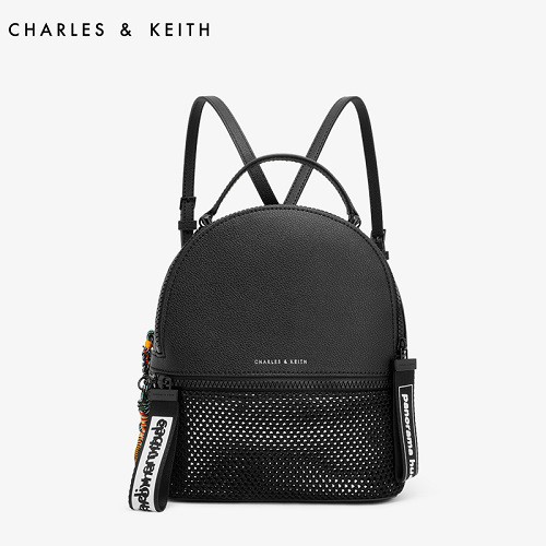 mesh detail backpack