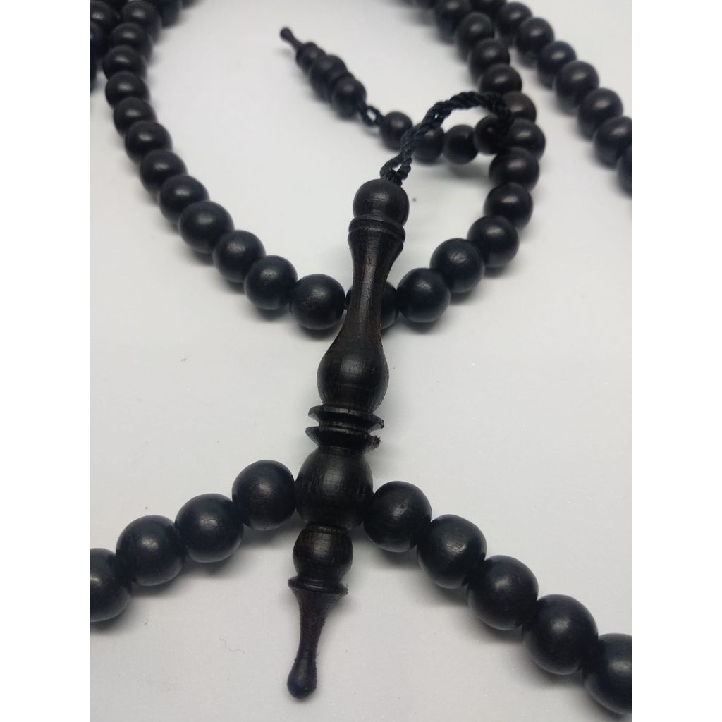 Tasbih kayu galih kelor hitam asli 8mm tasbeh 99 Tenggelam Dalam Air