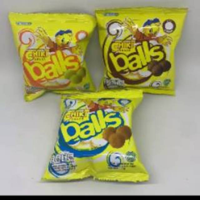 

Chiki Balls netto 10 gram x 10 bungkus rasa coklat keju dan ayam chiki ball