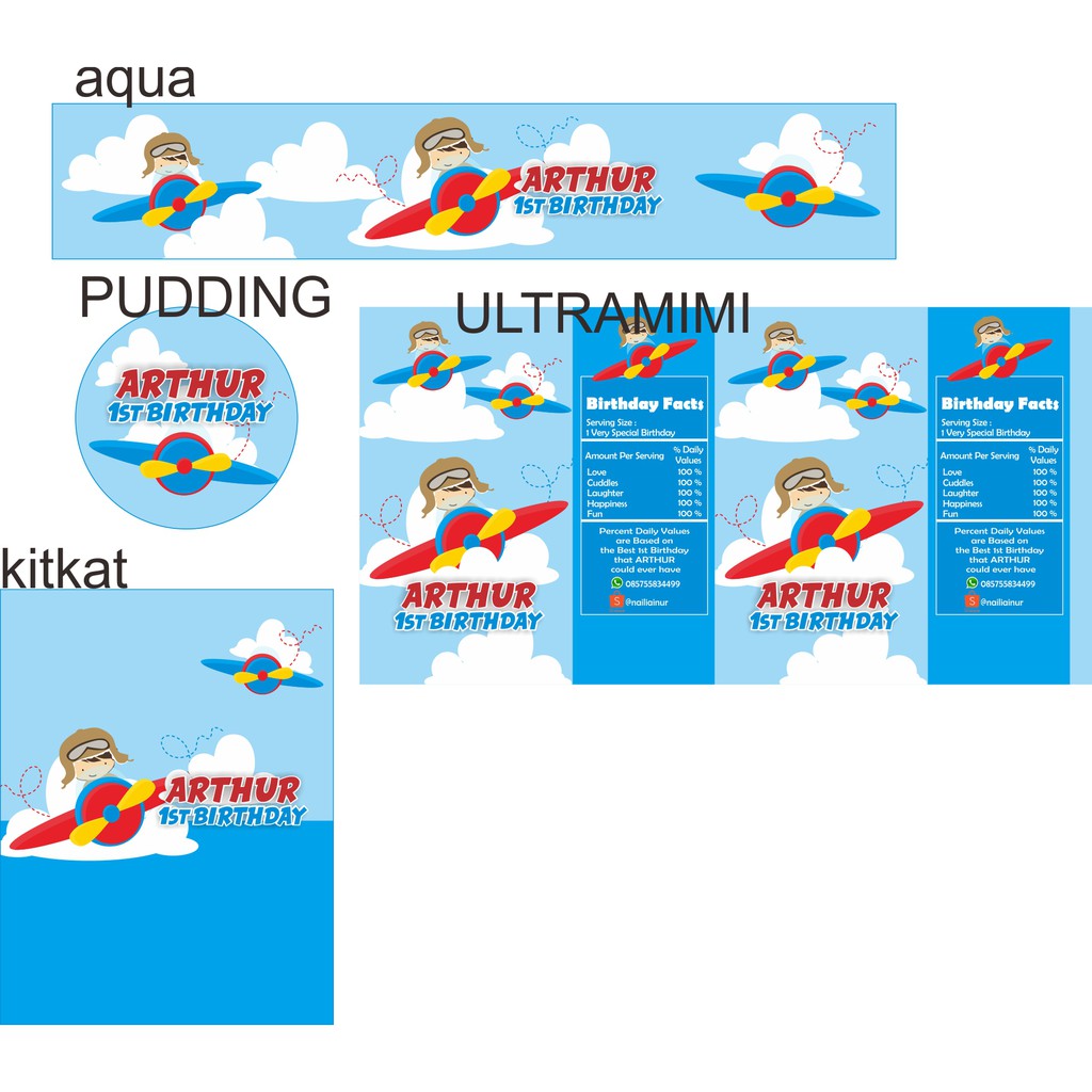 

PAKET LABEL ULANG TAHUN CUSTOM TEMA