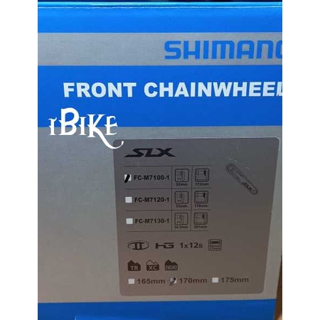 crank arm shimano slx fc-m7100-1 170mm chainring direct slx m 7100