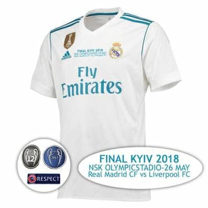 JERSEY REAL MADRID HOME FINAL KIEV UCL 2018 GRADE ORI