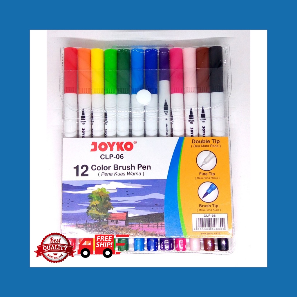 

BRUSH PEN 12WARNA JOYKO CLP-06