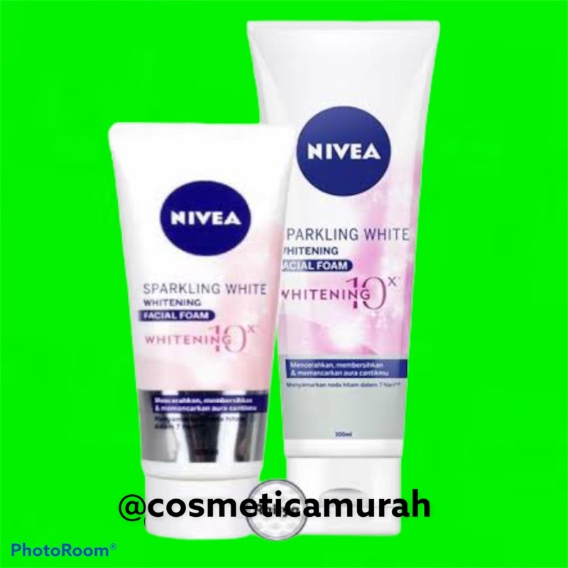 nivea sparkling white facial foam whitening - sabun wajah nivea facial foam