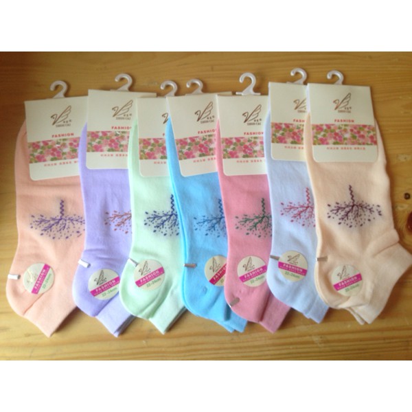 Kaos Kaki Pendek matakaki polkadot neon cewe wanita