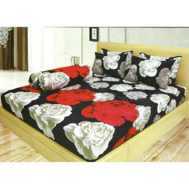Sprei ladyrose / lady rose motif vivian size king 180 x 200