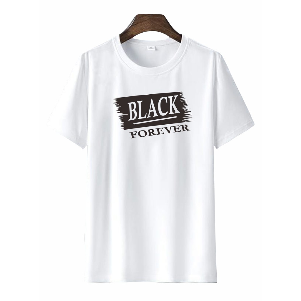 verovi28 KAOS PRIA II KAOS DISTRO SABLON DIGITAL BERKUALITAS BISA UNISEX BLACK FOREVER