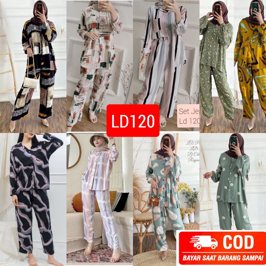 One set rayon Jumbo XXL / One set wanita / One set Jumbo / One set wanita jumbo / setcel rayon/ setelan rayon Jumbo LD120 / Setelan Wanita / One set Jumbo / stelan rayon