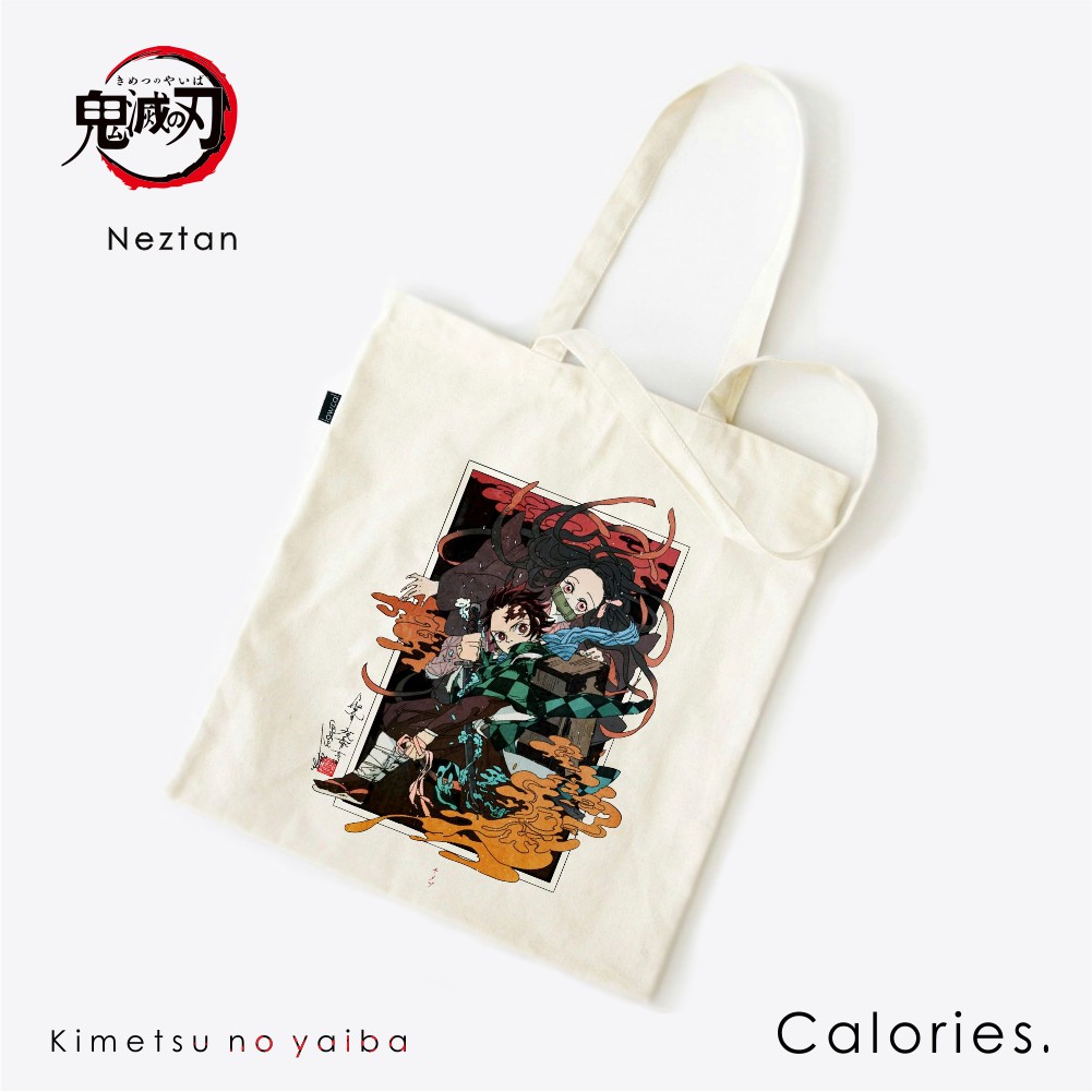 Totebag Demon Slayer Tanjiro Nezuko Inosuke Zenitsu Daki  #TODS