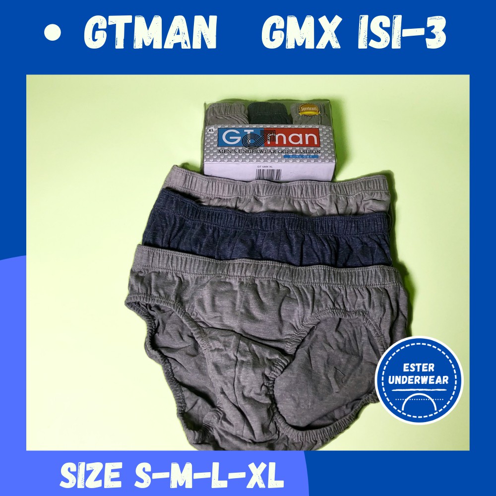 Celana Dalam Pria  GTMAN GMX ISI 3 PCS