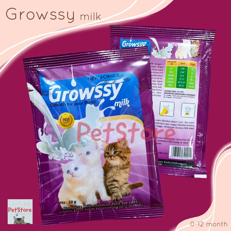 Growssy Susu Kucing sachet 20 gr