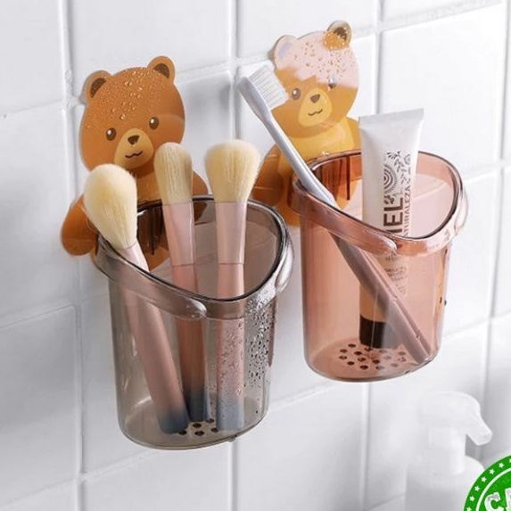 Rak Tempel Tempat Sikat Gigi Bear Rak Serbaguna Kamar Mandi Model