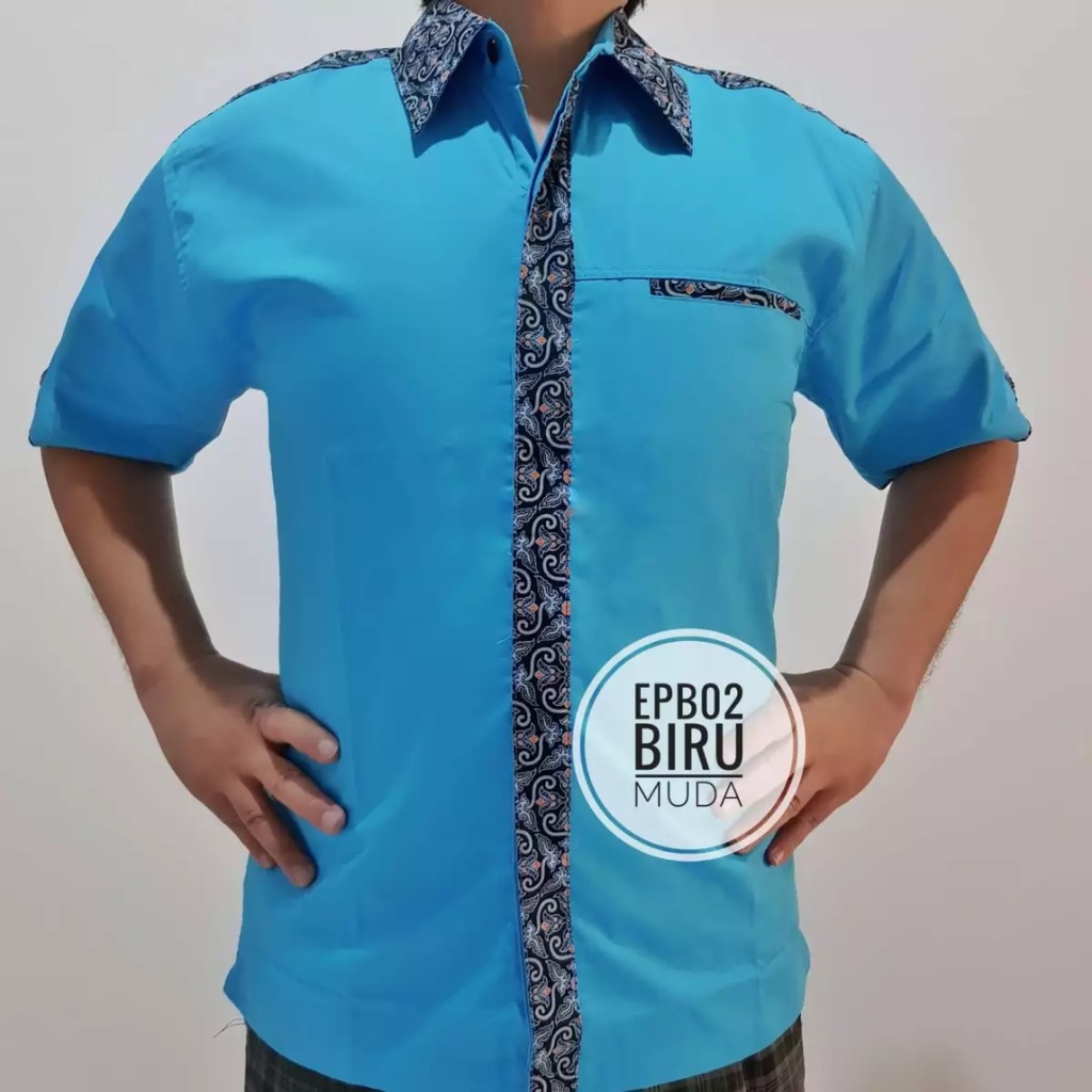 Kemeja batik kombinasi ENZINO SPORT