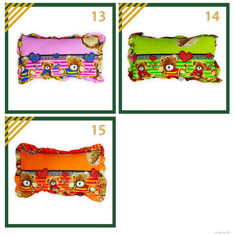 Sarung Bantal Anak | Sarung Bantal Cinta Kecil 30x55 | Sarung Bantal Cinta Mini Imut (STD)