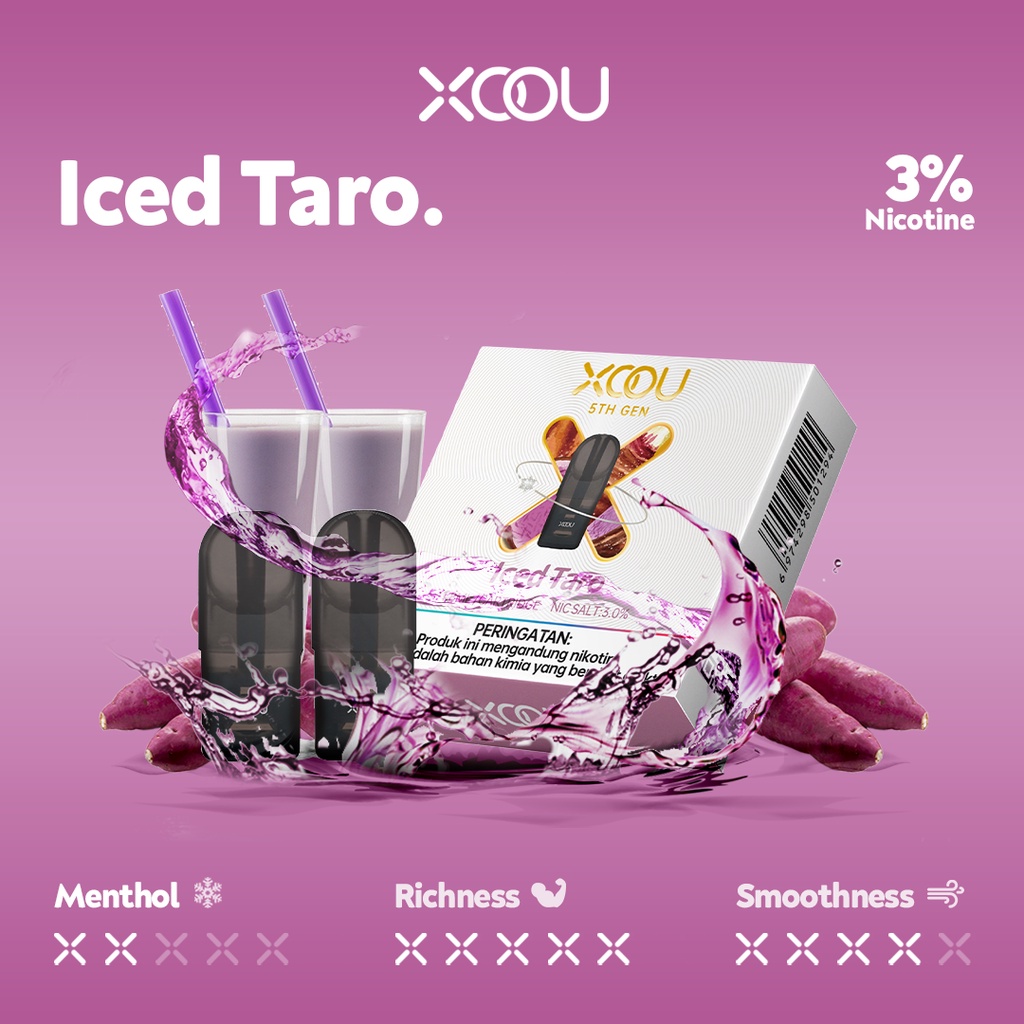 XOOU 5th Generation Mint Flavour 2 CTG - Ice Taro