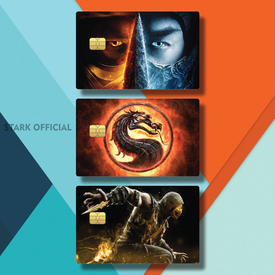21-32 STICKER CARD POPULER GAME FATALITY MORTAL COMBAT RGSEN/9BC2K/ CASING ATM POPULER MORTAL COMBAT