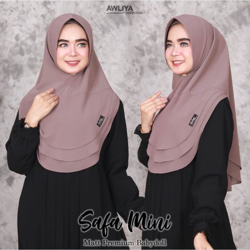 KHIMAR SAFA MINI ORI AWLIYA COLLECTION/KHIMAR TERBARU-2