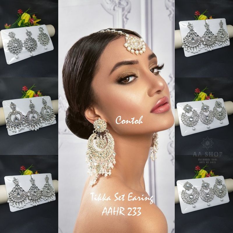 MAAGTIKA SET ANTING INDIA SILVER / HIASAN DAHI INDIA SILVER AAHR233