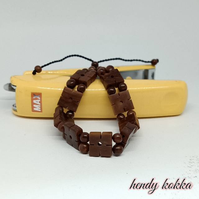 Gelang kokka kaukkah yinyang coklat