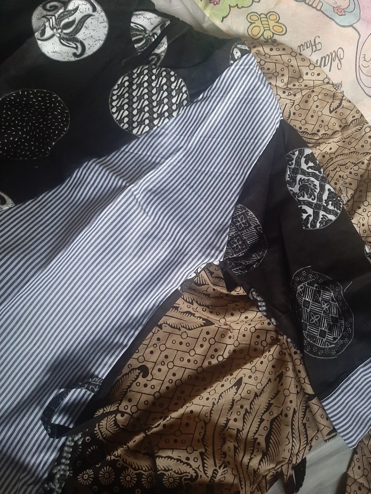 Tey-17 Batik Wanita Asj Sa Hrb026 Kenongo Kemeja Tosca Pendek