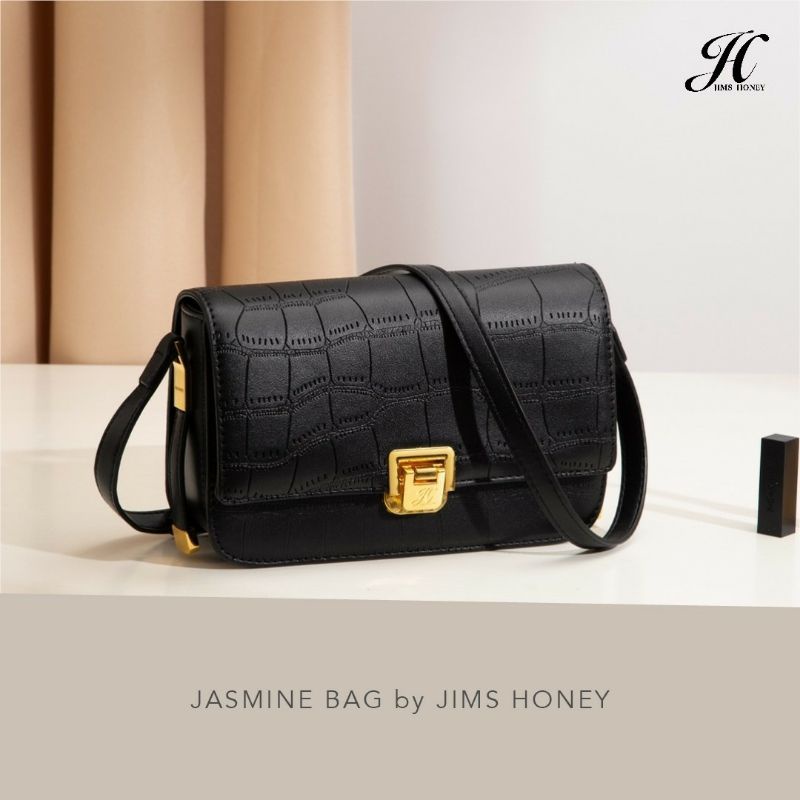 Jasmine Bag Jims Honey Original Tas Selempang Wanita Realpic Cod Motif Croco Mate