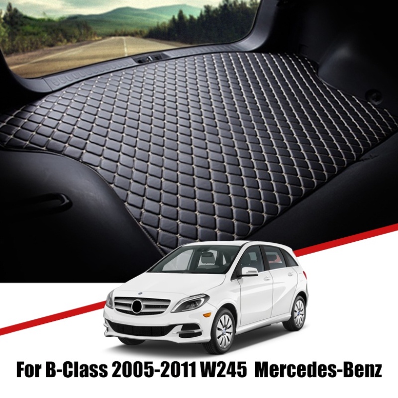 Matras Pelindung Bagasi Mobil Bahan Kulit Premium Untuk Benz-Mercedes B Class W245 2005-2011