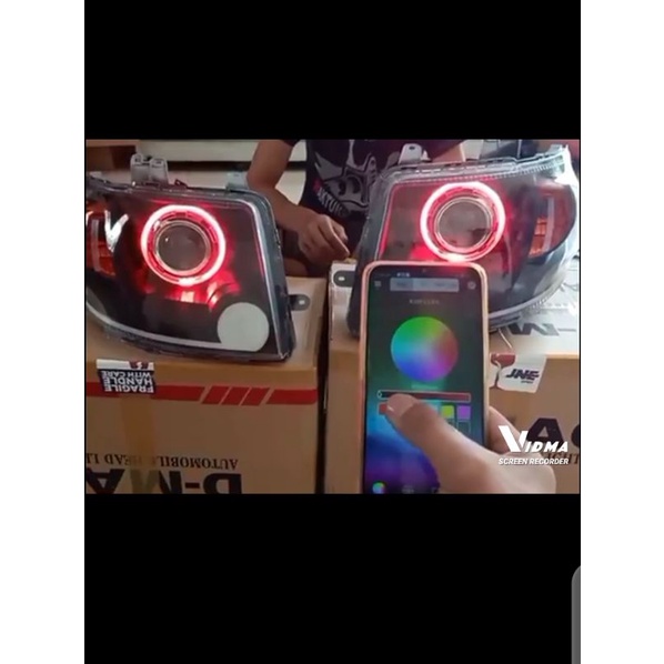 Headlamp Suzuki Apv Arena.Lampu Headlamp APV Arena Projector Proji.Lampu APV Arena Proji Demon Eyes 