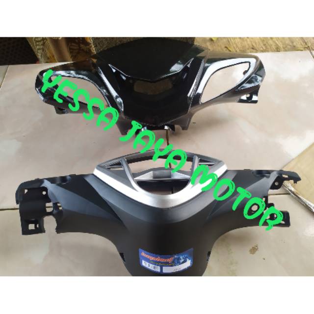 Batok pala depan belakang yamaha xeon rc/xeon karbu warna hitam