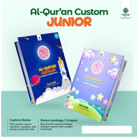 AL QURAN CUSTOM A5 KIDS / AL QURAN JUNIOR / QURAN CUSTOM