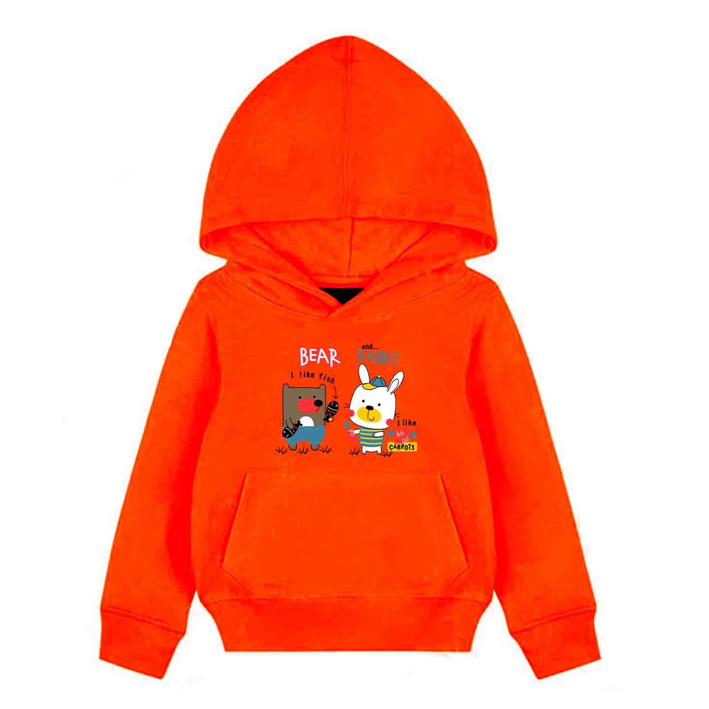 Hoodie Anak Bear And Rabbit Sweater Pakaian Fleece Anak M - XL