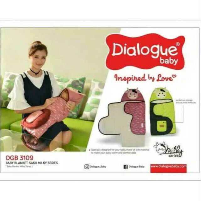 Dialogue baby blanket milky series dialogue selimut bayi selimut topi selimut karakter