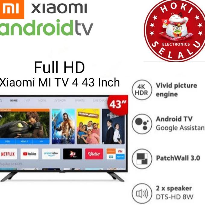 Mi Tv 4 Led 43 Inch Xiaomi Smart Android