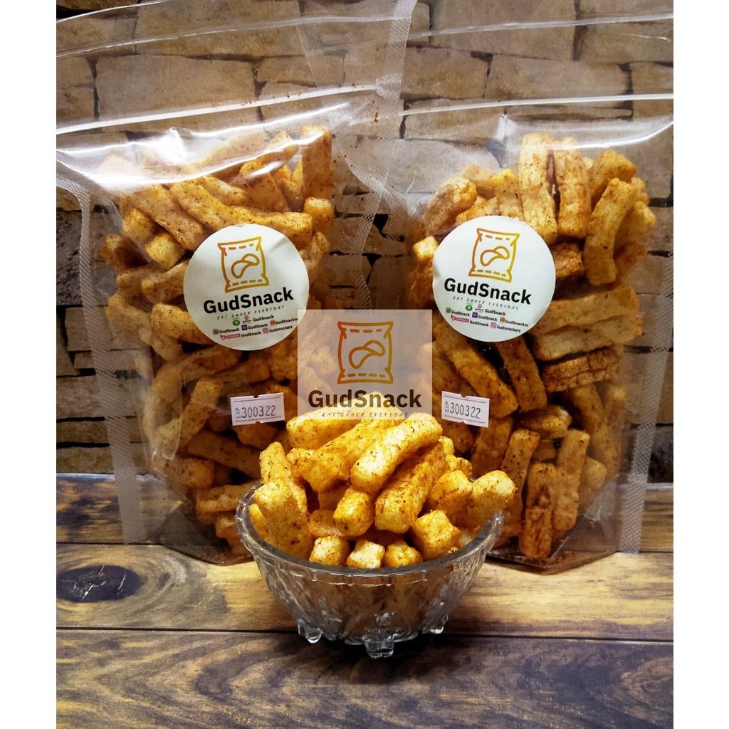 

Snack cemilan kerupuk Stick Seblak pesas kiloan