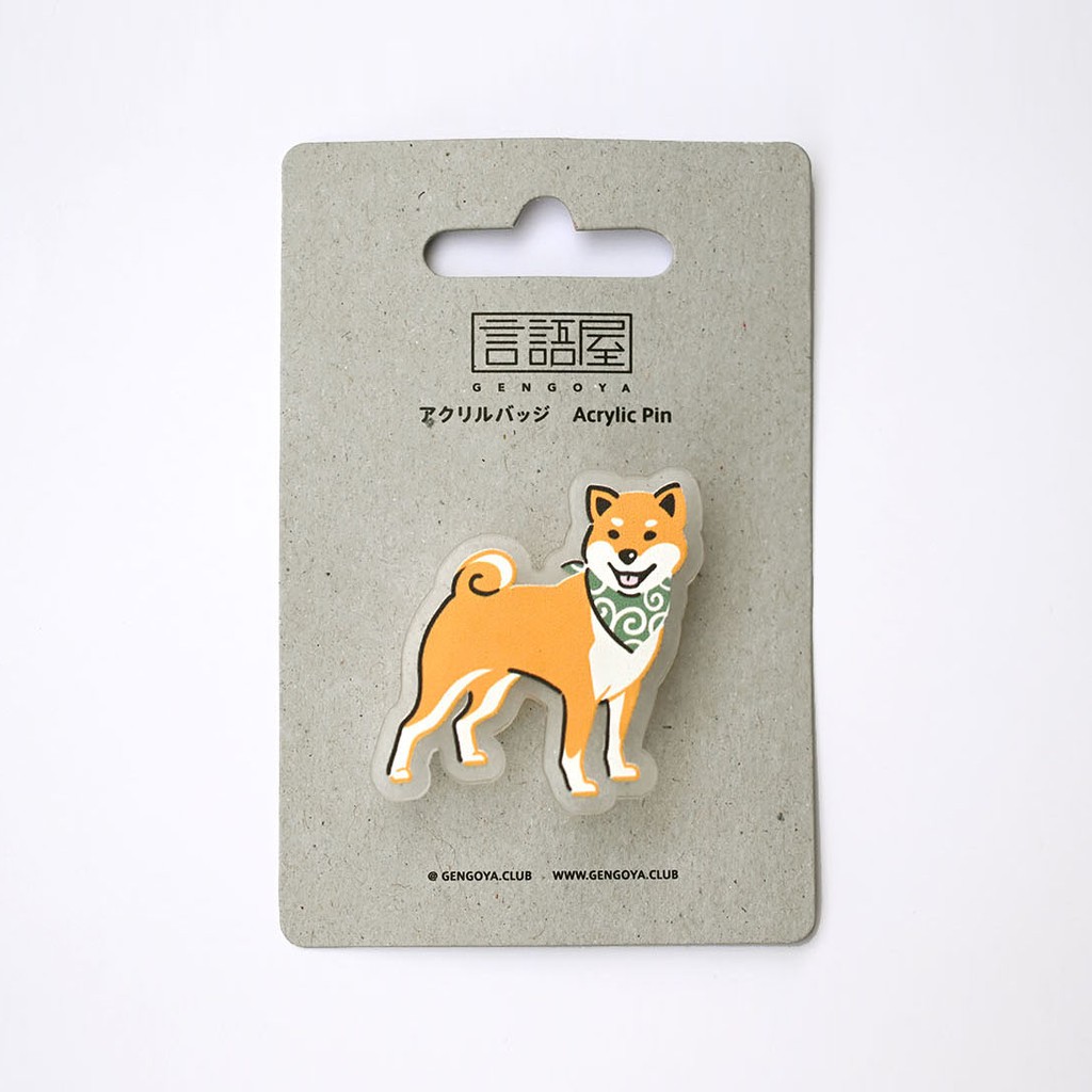 

Acrylic Pin : Shiba Inu 芝犬