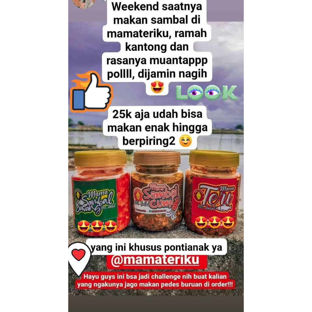 

Sambal pedas Teri, Cumi, Bawang