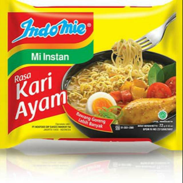 

indomie kari ayam @5 bungkus