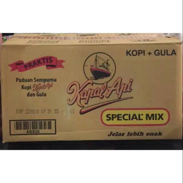 

Kapal api mix 1 dus isi 120 sachet