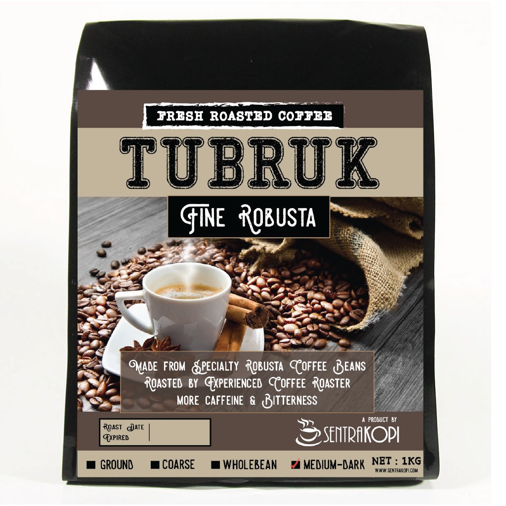 

Sentra Kopi Tubruk Premium 1KG - Sentra Kopi - Murni Kopi Hitam - Fine Robusta Coffee 1 KG