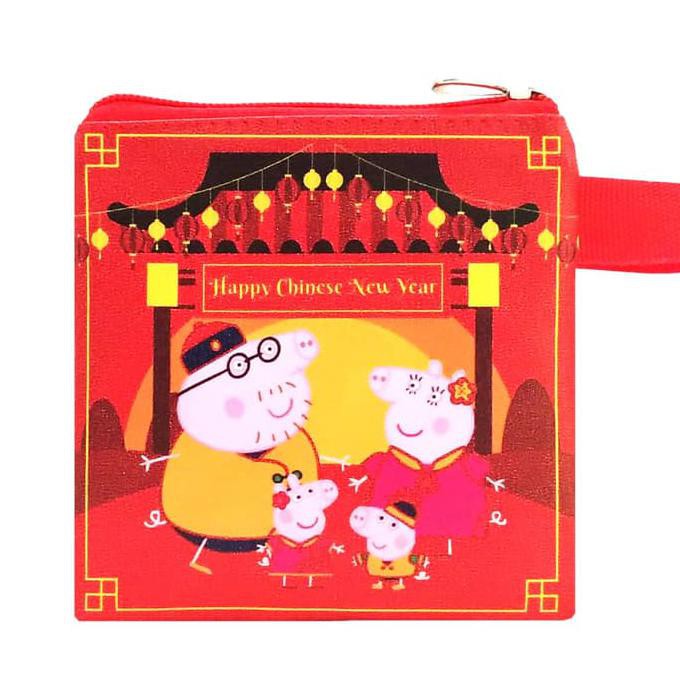 

promo Dompet Pouch Angpao Imlek Peppa Pig Merah Happy Chinese New Year CNY