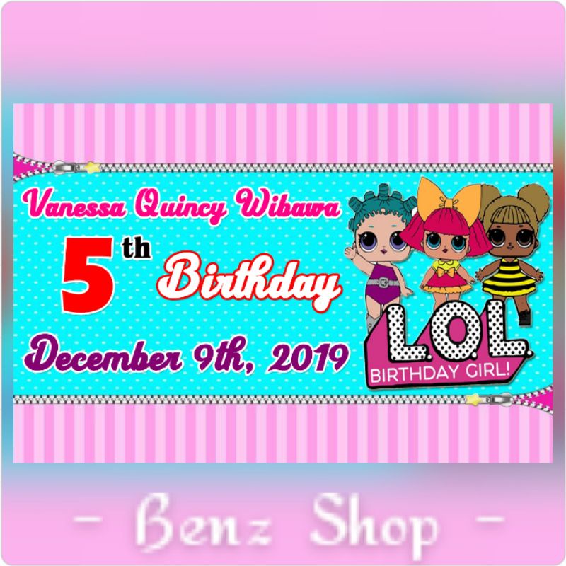 Stiker/card Ultah / Ulang Tahun LOL (bisa request tema dan ukuran)