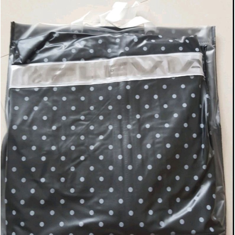 Jas hujan polkadot baju celana plevia 810